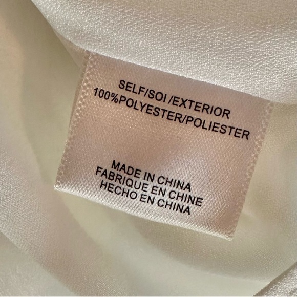 NWT Wayf Lace Up Appliqué Embroidered Ivory Flowy Blouse - Picture 6 of 7